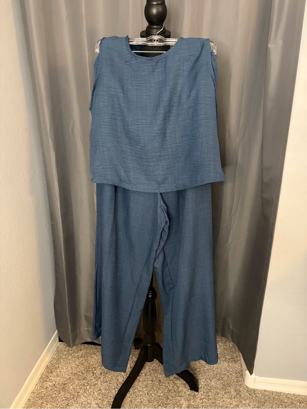 17. Shein Curve Denim Look Pant Set, Size 2XL